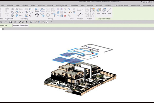 دیاگرام انفجاری در Revit